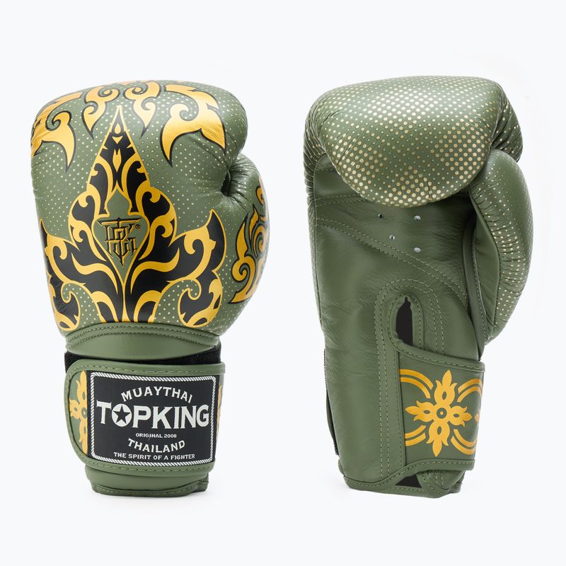 Bokso pirštinės Top King Boxing Kanok khaki