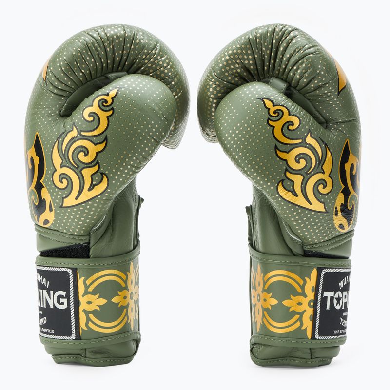 Bokso pirštinės Top King Boxing Kanok khaki 4