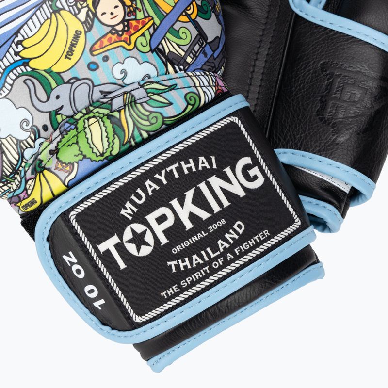 Bokso pirštinės Top King Boxing Culture black/blue 5