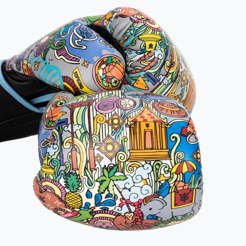 Bokso pirštinės Top King Boxing Culture black/blue 6