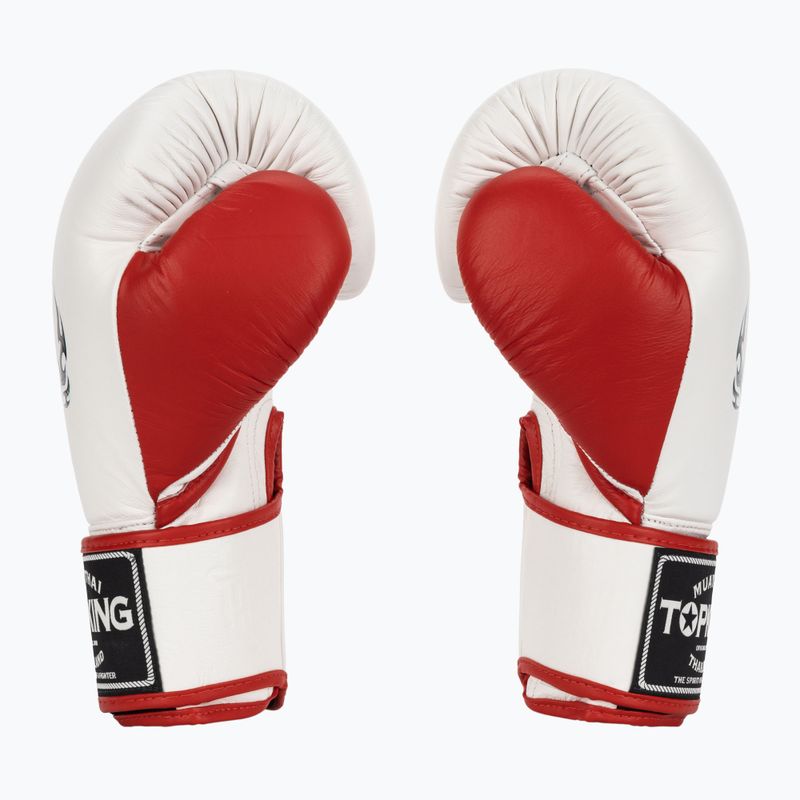 Bokso pirštinės Top King Boxing Reborn white/red 3
