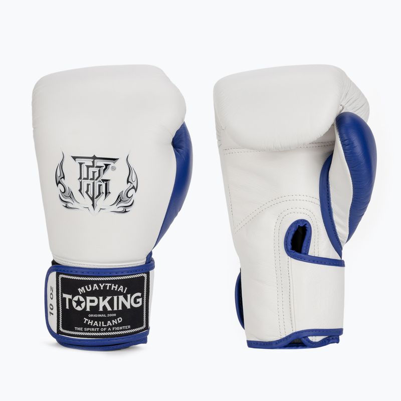 Bokso pirštinės Top King Boxing Reborn white/blue
