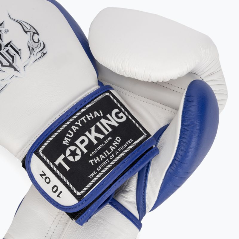 Bokso pirštinės Top King Boxing Reborn white/blue 4