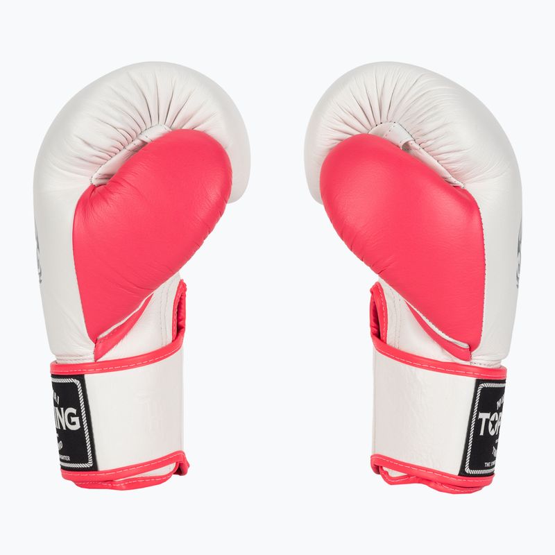 Bokso pirštinės Top King Boxing Reborn white/pink 3