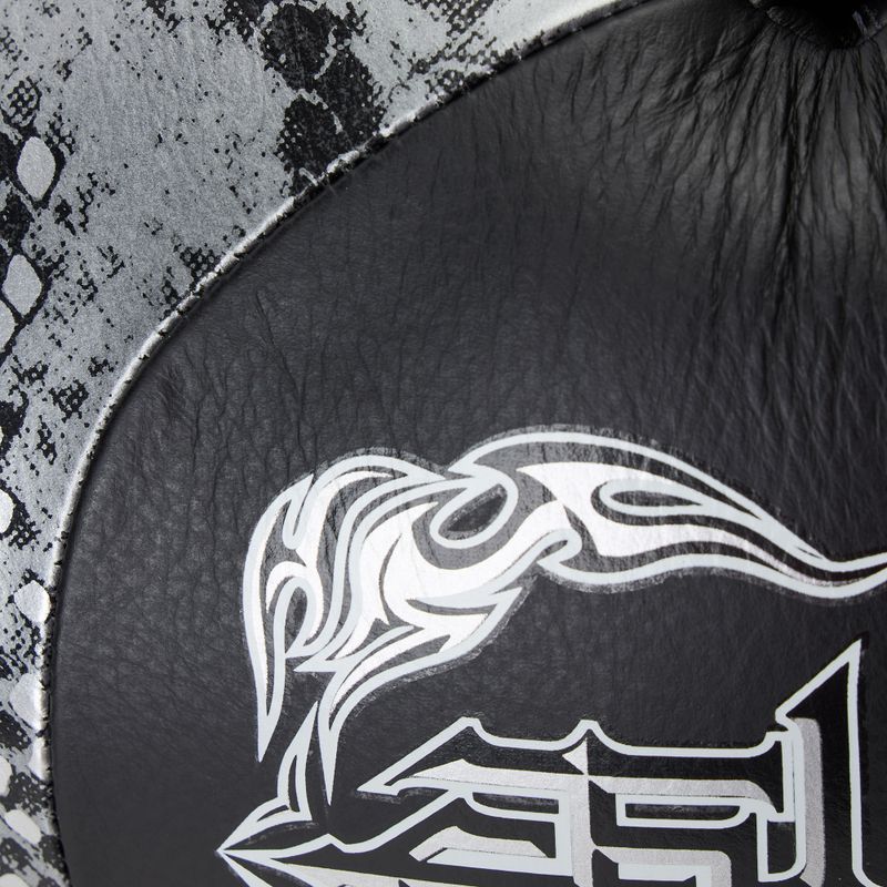 Bokso pirštinės Top King Muay Thai Power Snake black/silver 5