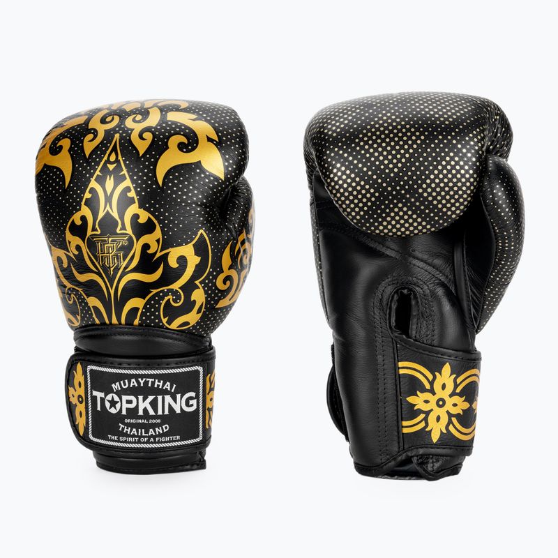 Bokso pirštinės Top King Boxing Kanok black
