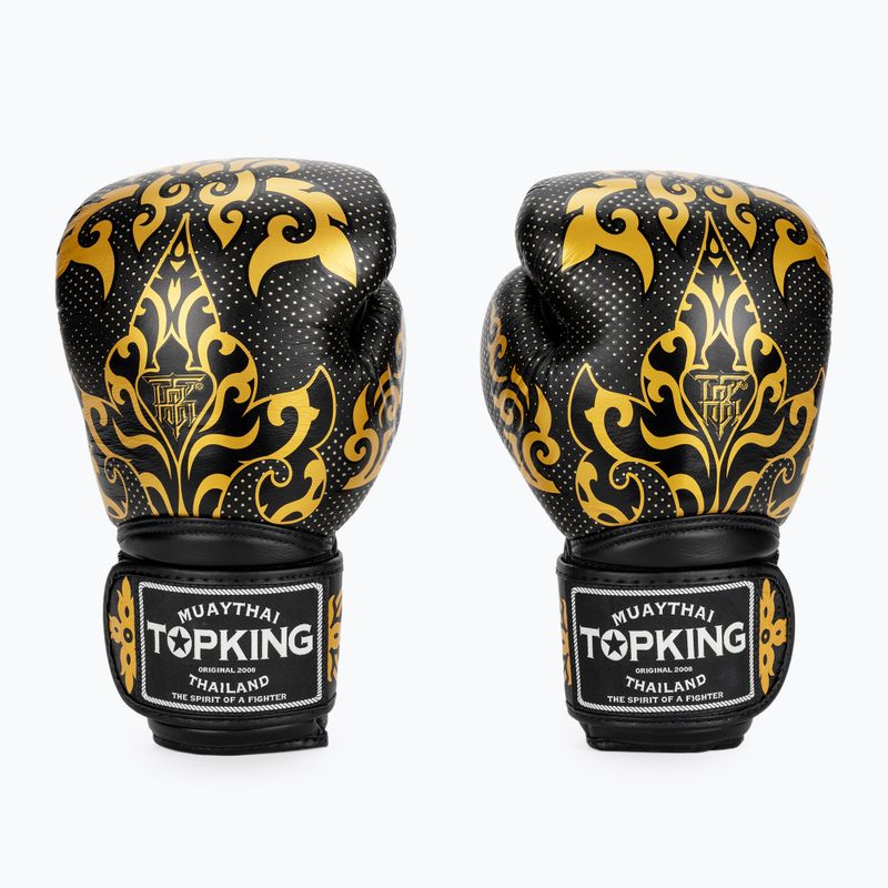 Bokso pirštinės Top King Boxing Kanok black