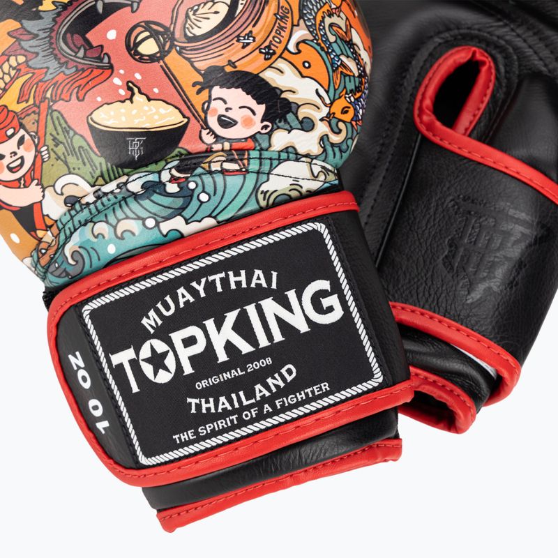 Bokso pirštinės Top King Boxing Culture black/red TKBGCT-2C2 4