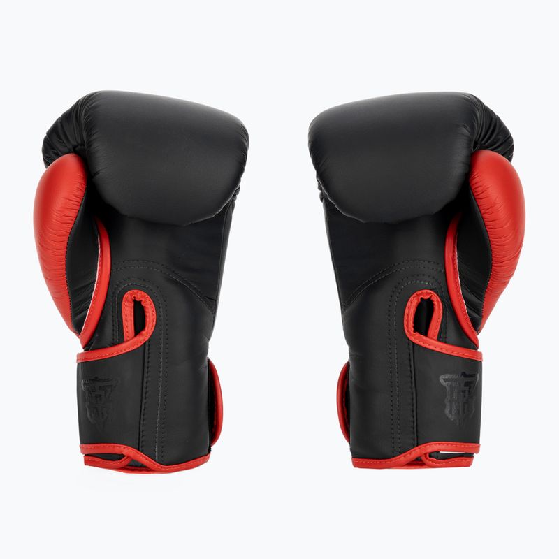 Bokso pirštinės Top King Reborn Boxing Semi Leather black/red 2