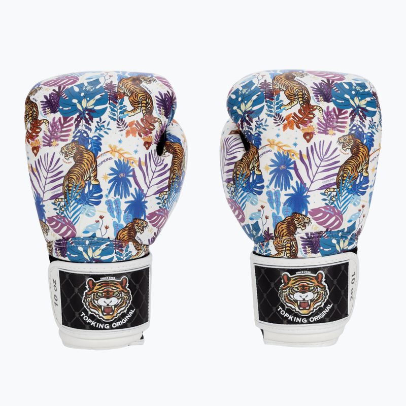 Bokso pirštinės Top King Boxing Wild Tiger black/white