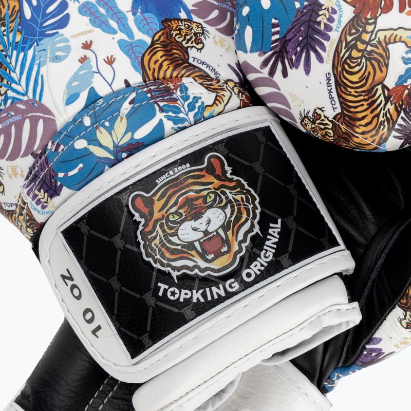 Bokso pirštinės Top King Boxing Wild Tiger black/white 4