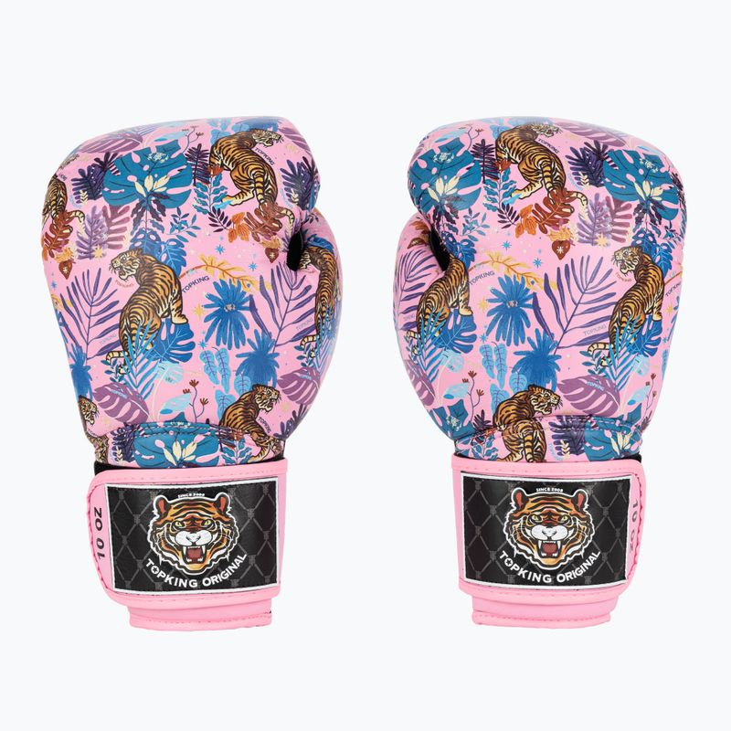 Bokso pirštinės Top King Boxing Wild Tiger black/pink