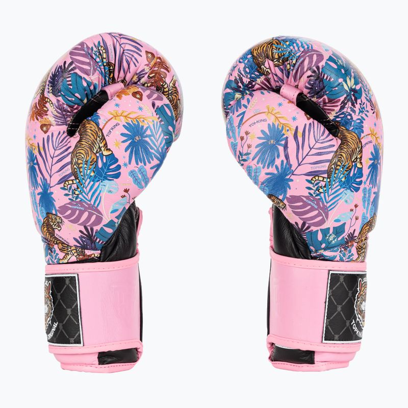 Bokso pirštinės Top King Boxing Wild Tiger black/pink 3