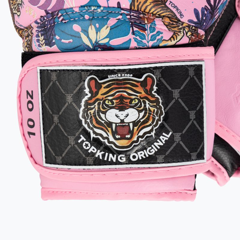 Bokso pirštinės Top King Boxing Wild Tiger black/pink 4