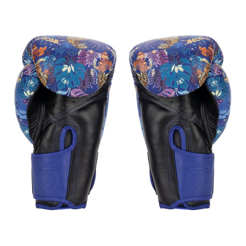 Bokso pirštinės Top King Boxing Wild Tiger black/blue 2