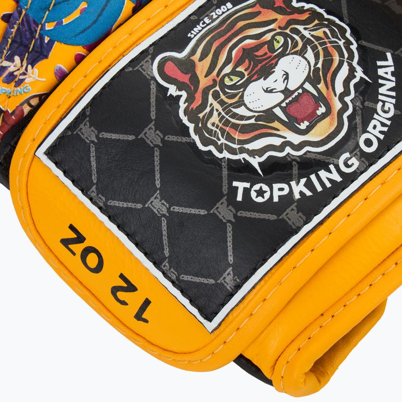 Bokso pirštinės Top King Boxing Wild Tiger black/yellow 5
