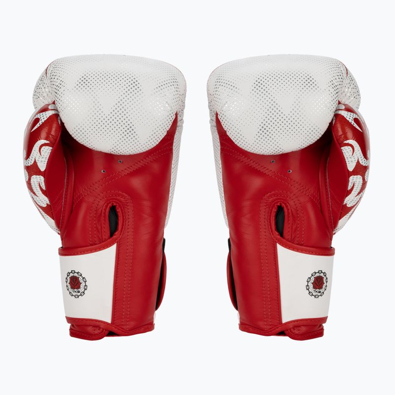 Bokso pirštinės Top King Boxing Dragon red/white 2
