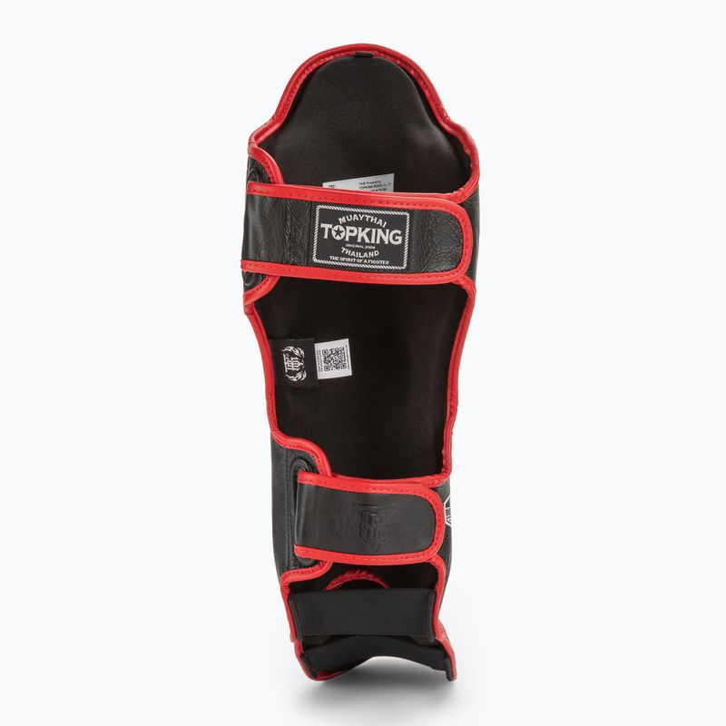 Blauzdų ir pėdų apsaugos Top King Shin Guards Blend black/red 4