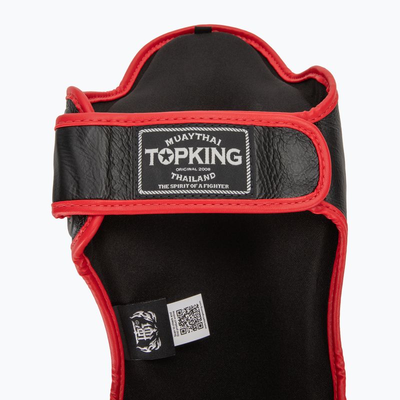 Blauzdų ir pėdų apsaugos Top King Shin Guards Blend black/red 6