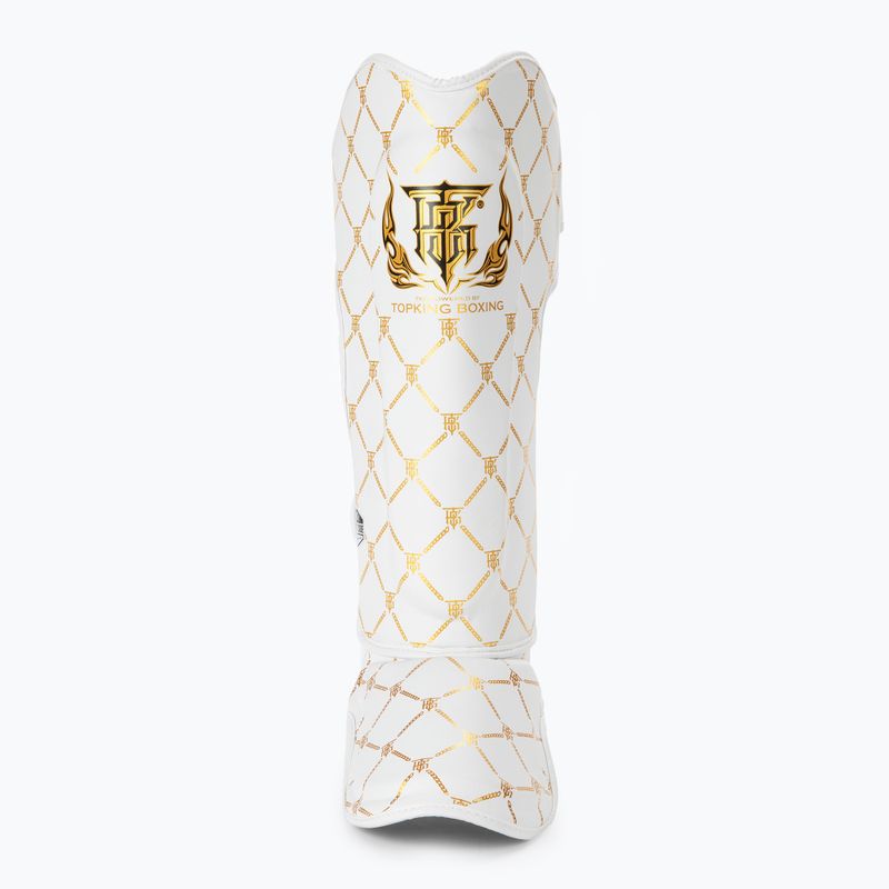 Blauzdų ir pėdų apsaugos Top King Chain Semi Leather white/gold 3