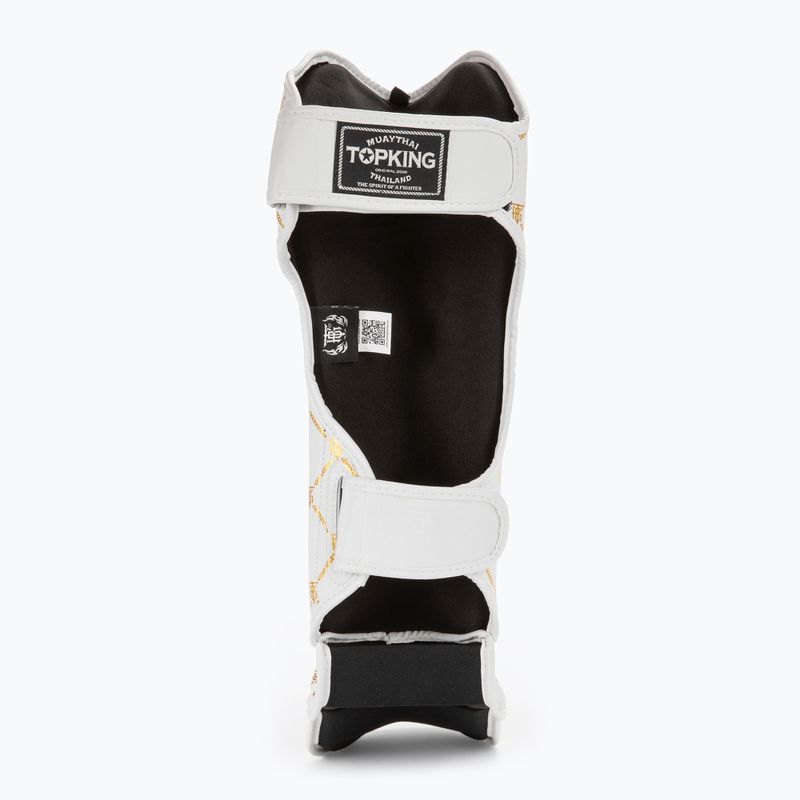 Blauzdų ir pėdų apsaugos Top King Chain Semi Leather white/gold 4
