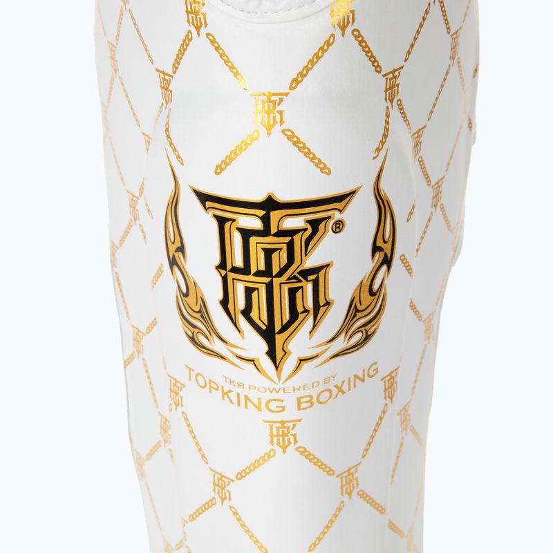 Blauzdų ir pėdų apsaugos Top King Chain Semi Leather white/gold 5