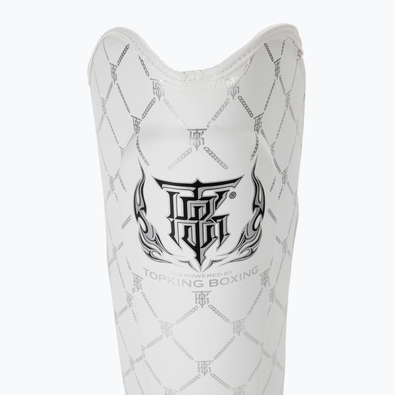 Blauzdų ir pėdų apsaugos Top King Chain Semi Leather white/silver 5
