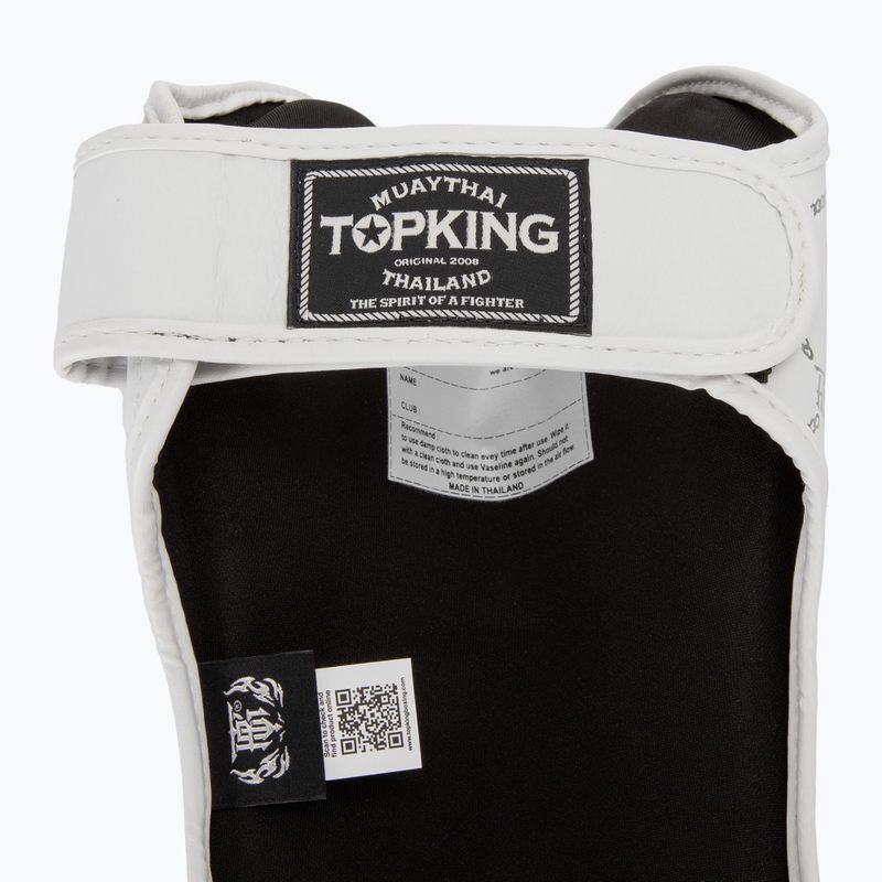 Blauzdų ir pėdų apsaugos Top King Chain Semi Leather white/silver 6
