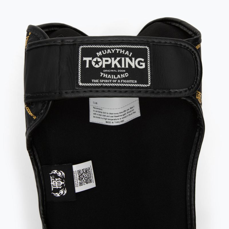 Blauzdų ir pėdų apsaugos Top King Chain Semi Leather black/gold 4