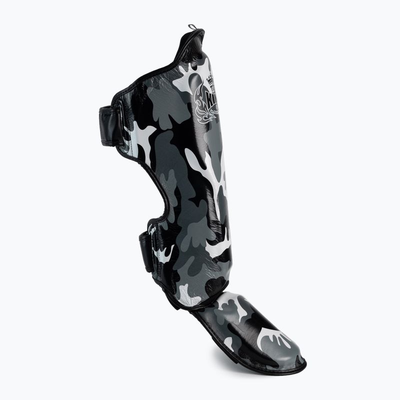 Top King Empower Camouflage pilkos spalvos blauzdikaulių ir pėdų apsaugos TKSGEM-03-GY-L 2