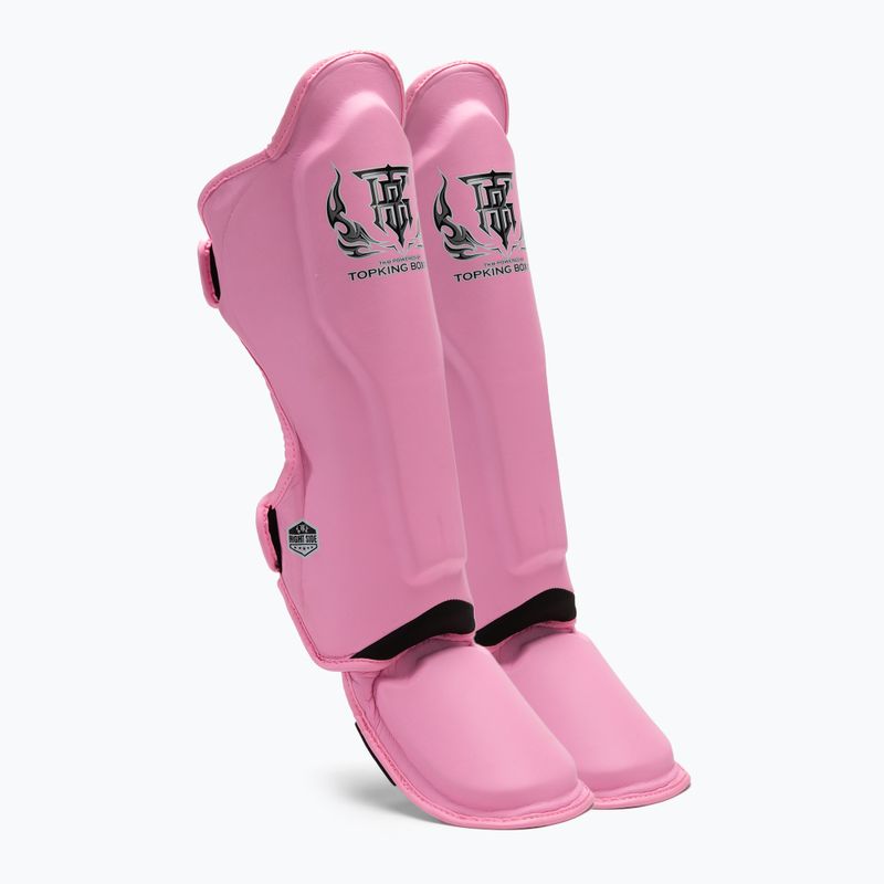 Blauzdų ir pėdų apsaugos Top King Pro Semi Leather pink