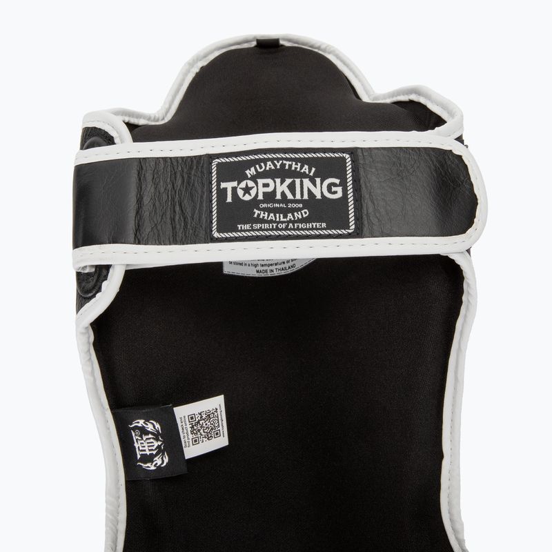 Blauzdų ir pėdų apsaugos Top King Shin Guards Blend black/white 6
