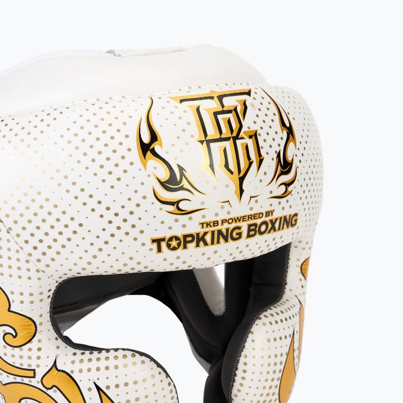 Bokso šalmas Top King Kanok white 4