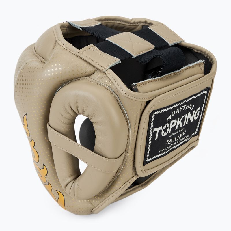 Bokso šalmas Top King Kanok beige 3