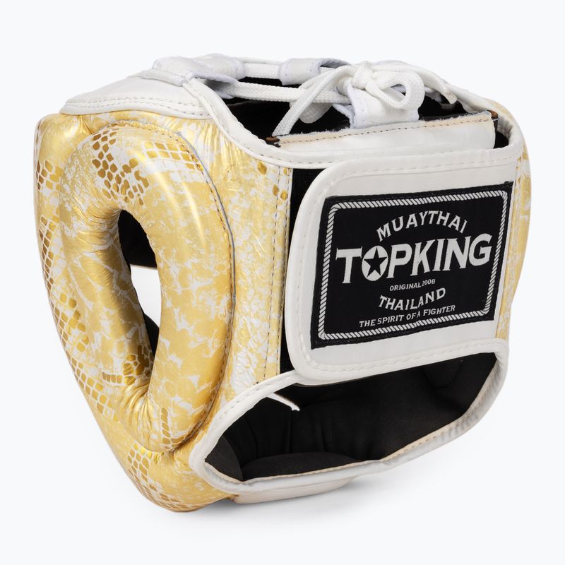 Bokso šalmas Top King Super Star white/gold 3