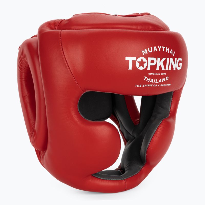 Bokso šalmas Top King Full Coverage red