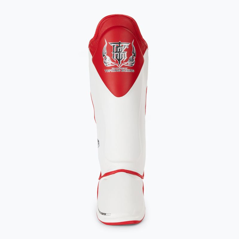 Blauzdų ir pėdų apsaugos Top King Shin Guards Blend white/red 3