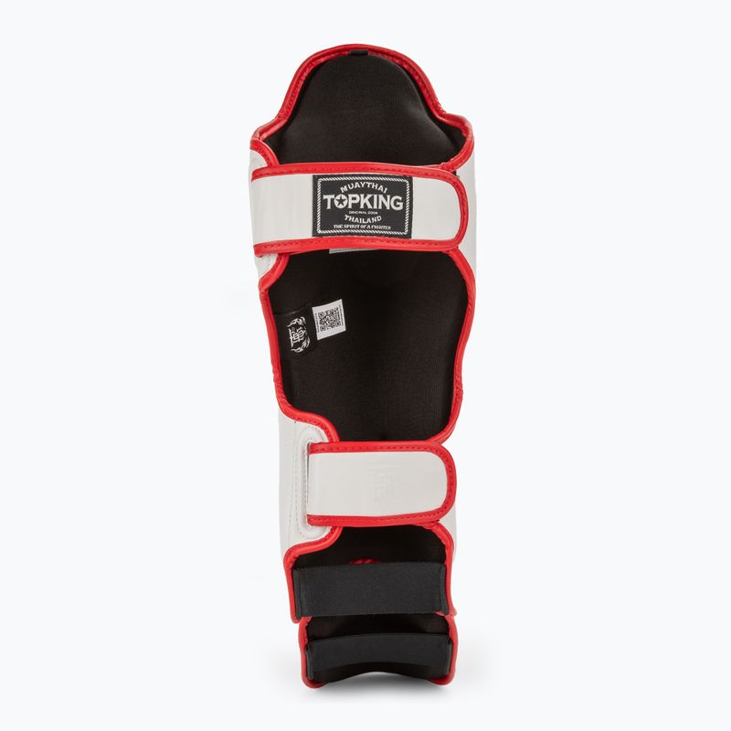 Blauzdų ir pėdų apsaugos Top King Shin Guards Blend white/red 4