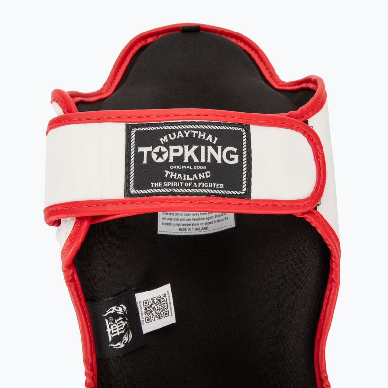 Blauzdų ir pėdų apsaugos Top King Shin Guards Blend white/red 6