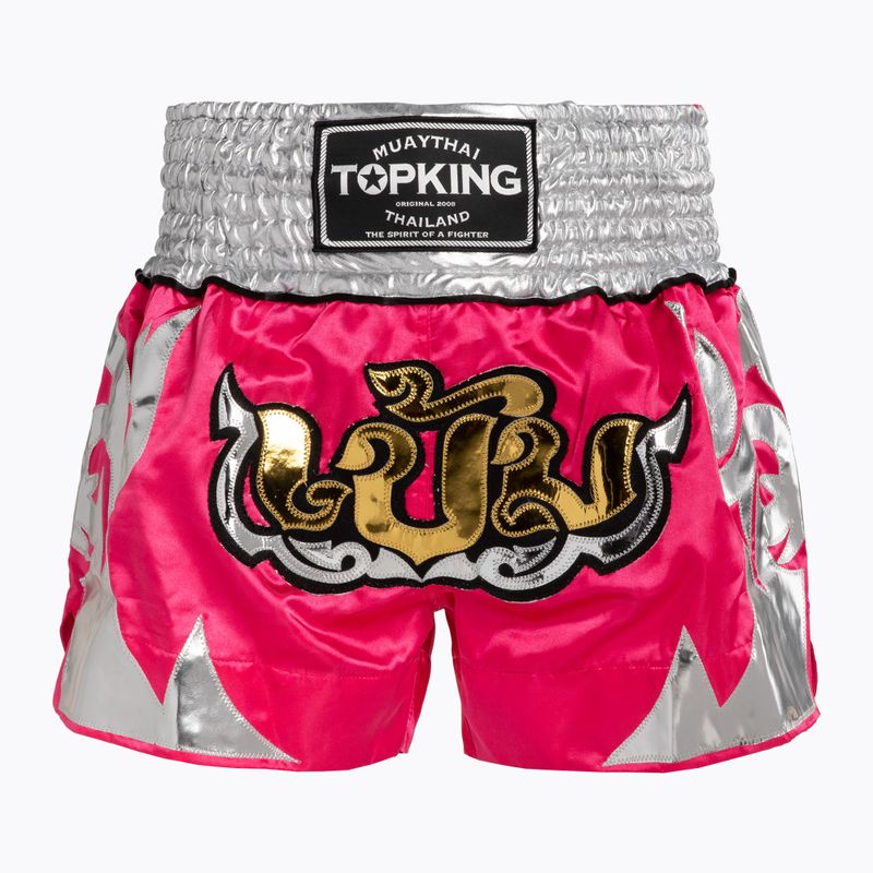 Treniruočių šortai Top King Thai Boxing pink/white