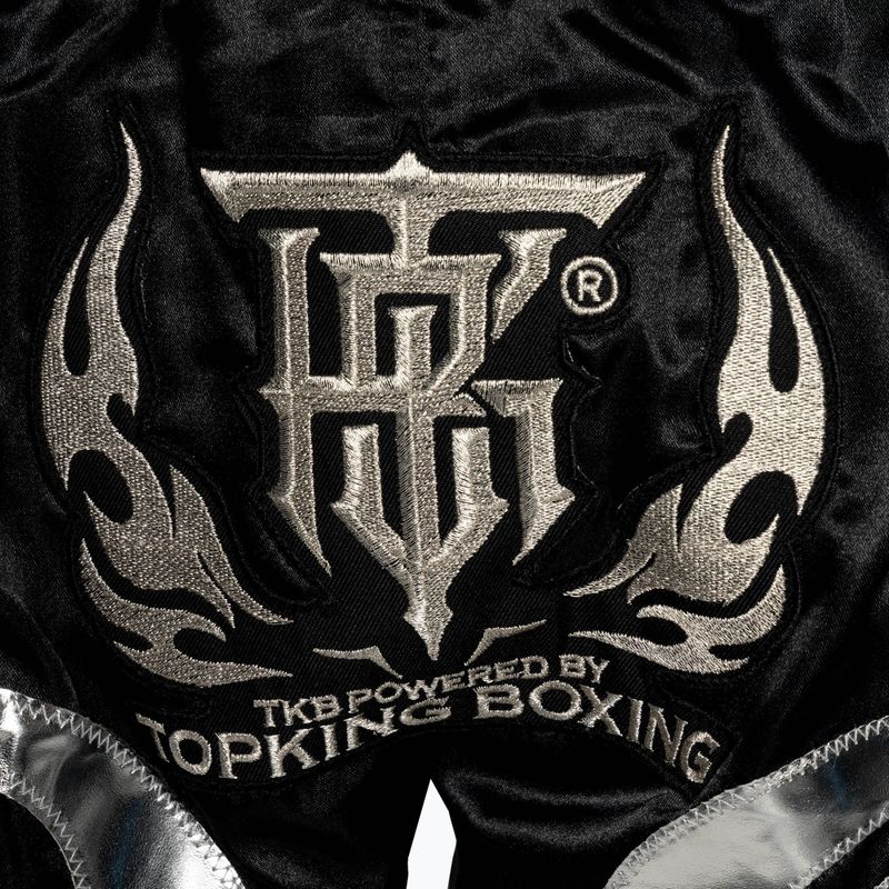 Žygio šortai Top King Kickboxing black/silver 4