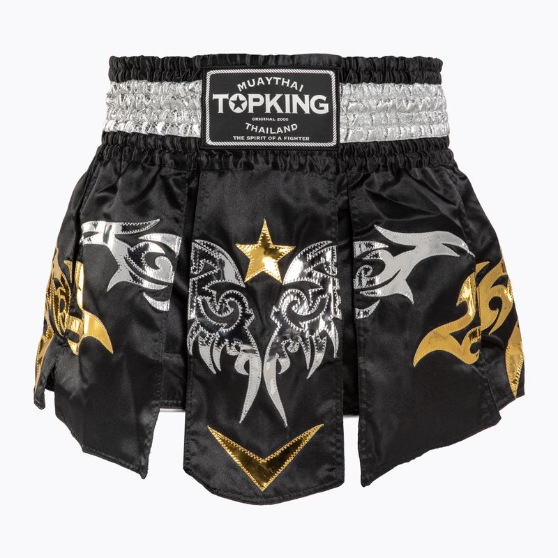 Treniruočių šortai Top King Thai Boxing black/white/gold