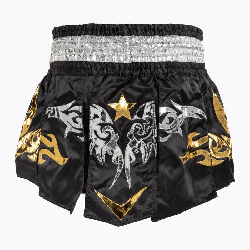 Treniruočių šortai Top King Thai Boxing black/white/gold 2