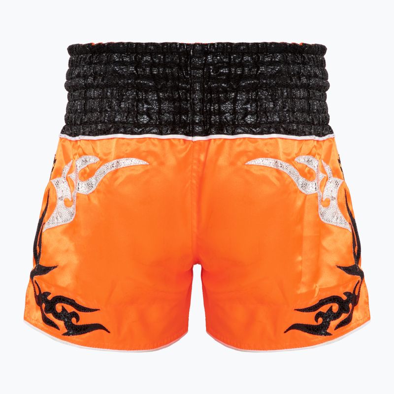 Treniruočių šortai Top King Thai Boxing orange/black 2