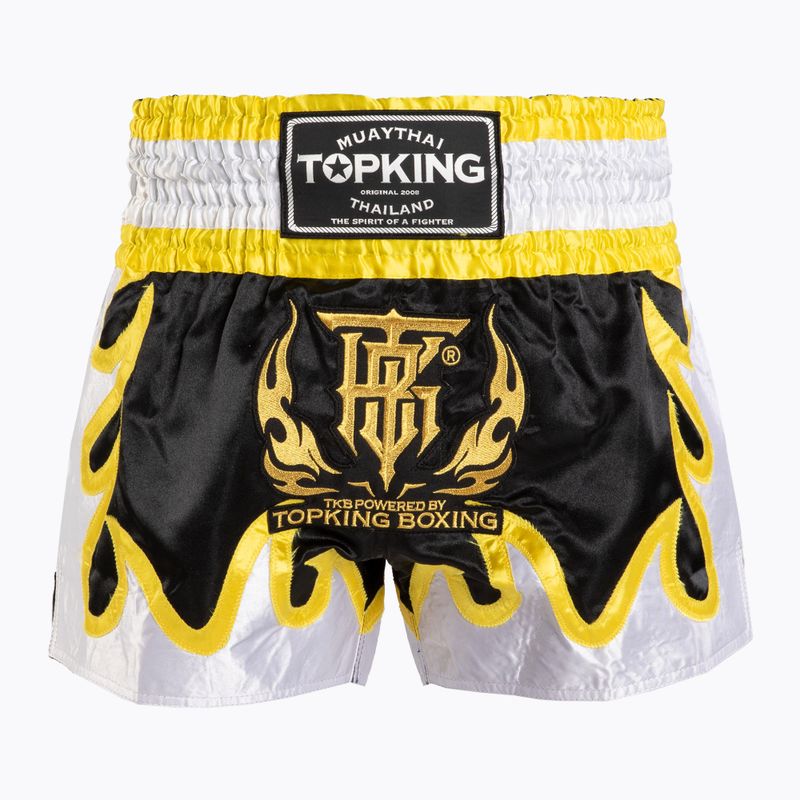 Treniruočių šortai Top King Thai Boxing black/gold/white