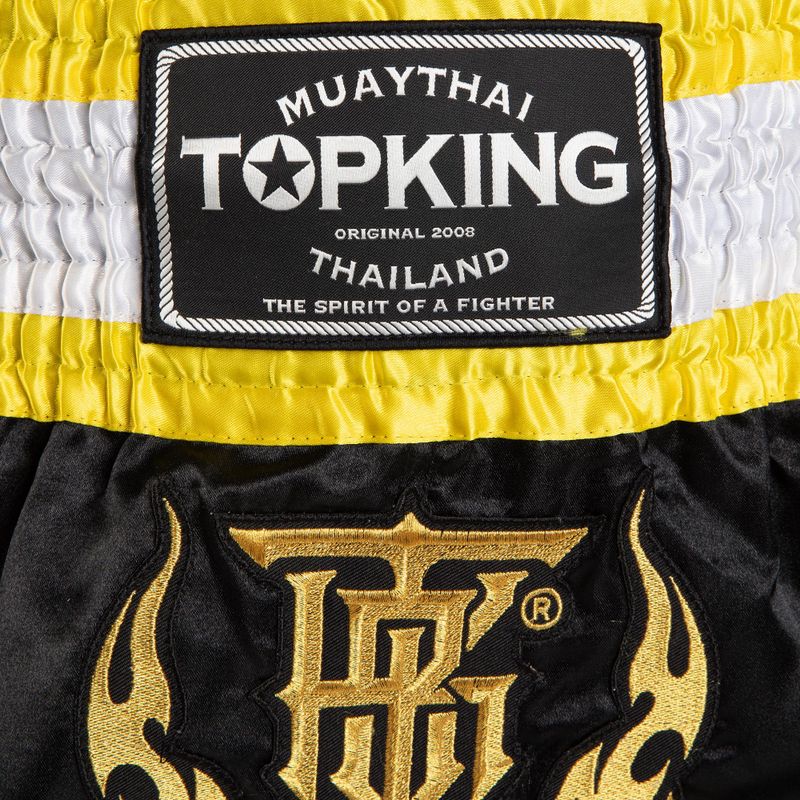 Treniruočių šortai Top King Thai Boxing black/gold/white 3