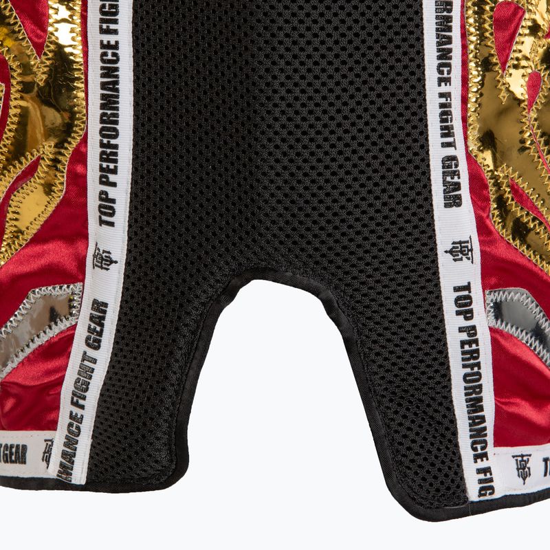 Treniruočių šortai Top King Retro Muaythai maroon/gold 4