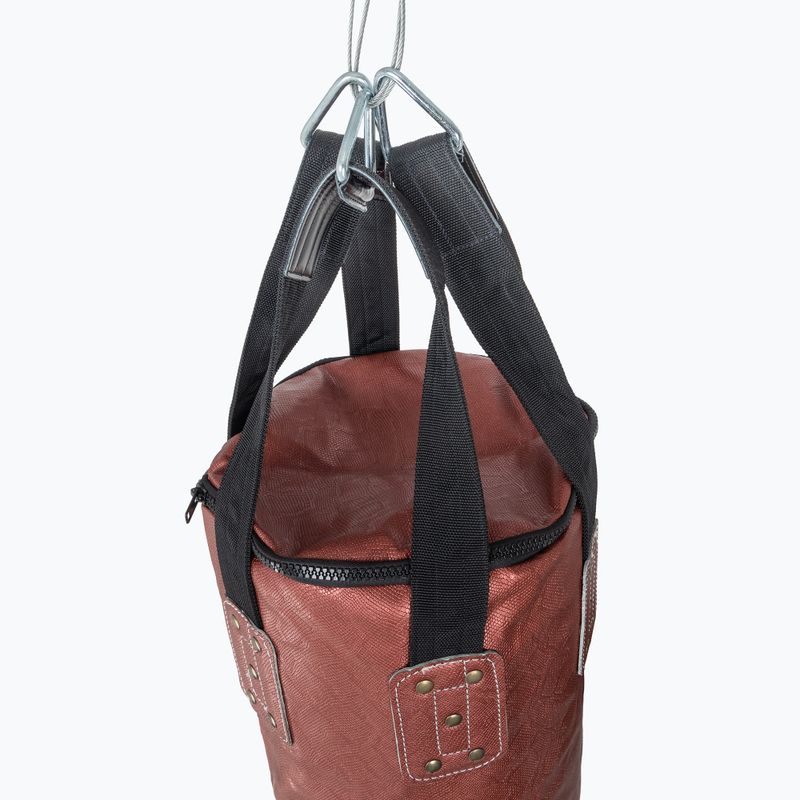 "Fairtex" 6FT Muaythai Banana Bag "Python Print" kolekcijos bokso maišas - neužpildytas raudonas 2