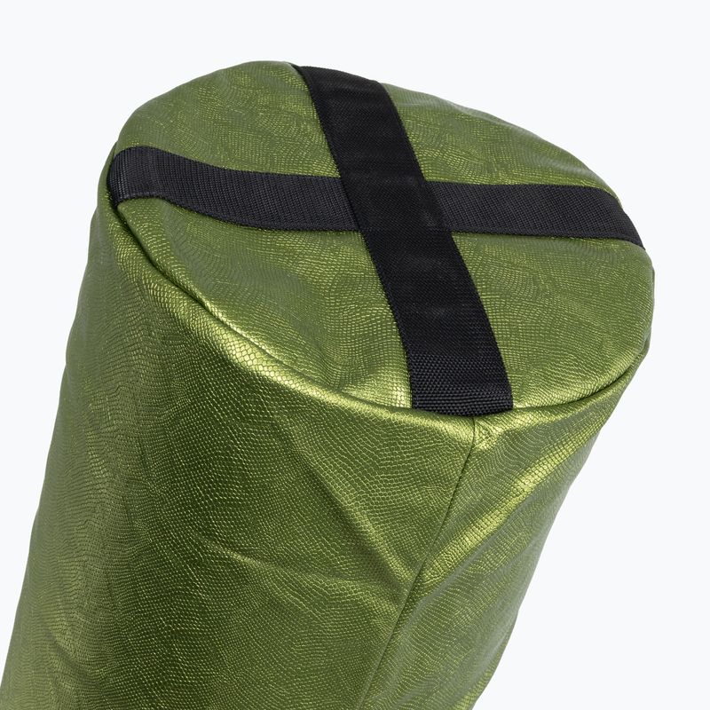 "Fairtex" 6FT Muaythai Banana Bag "Python Print" kolekcijos bokso maišas - neužpildytas žalias 3