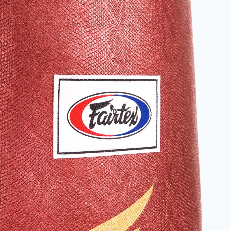 Fairtex 6FT Muaythai Banana Bag Python Print kolekcijos bokso maišas - raudonos spalvos 2
